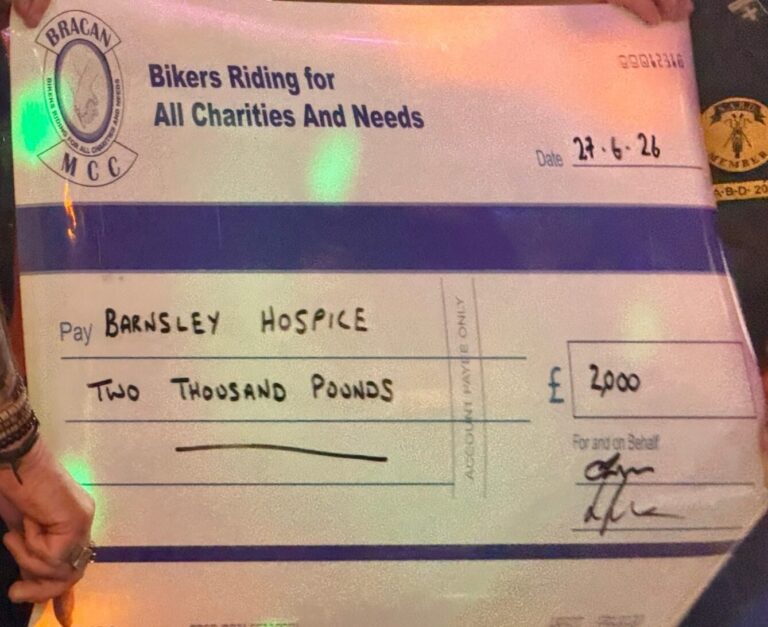 Cheque for £2000