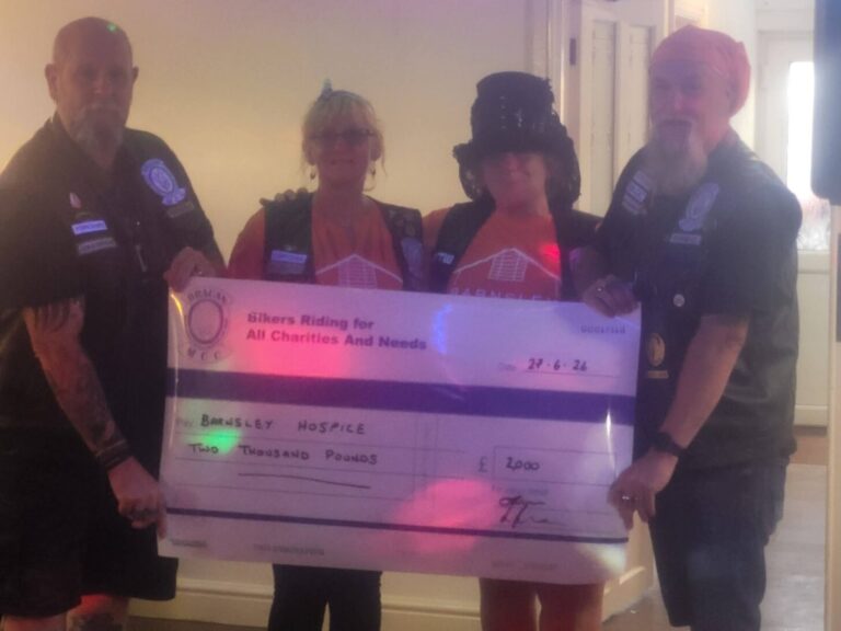£2000 for Barnsley Hospice